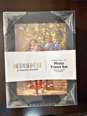 Everyday by Martha Stewart 3-Pack Photo Frame Set 5 x 7 Photo Frames NWT